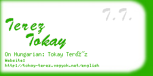 terez tokay business card